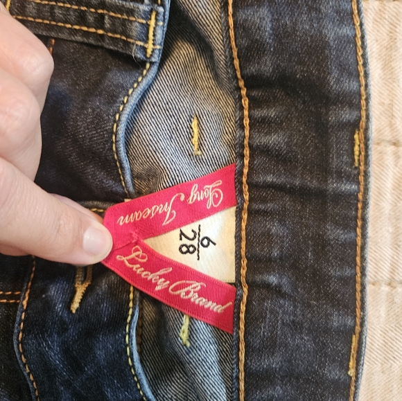 Lucky Brand Stretch Dark Boot Cut Jeans Size 6 - Picture 10 of 10